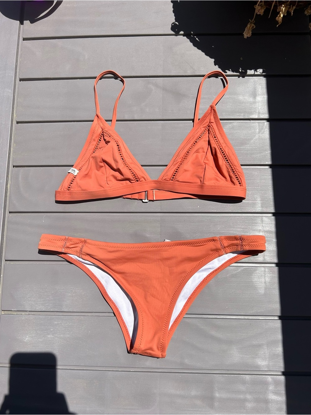 Women’s Terracotta Triangle Bikini Set - Rhythm